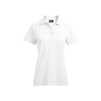 Damen Superior Polo | Baumwolle bis 3XL, Farben: white