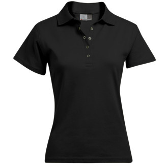 Womens Interlock Polo - Baumwolle | bis 5XL, Farben: black