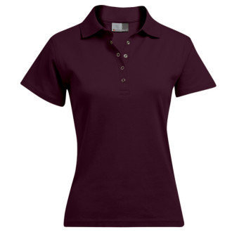 Womens Interlock Polo - Baumwolle | bis 5XL, Farben: burgundy