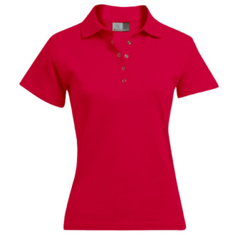 Womens Interlock Polo - Baumwolle | bis 5XL, Farben: fire red