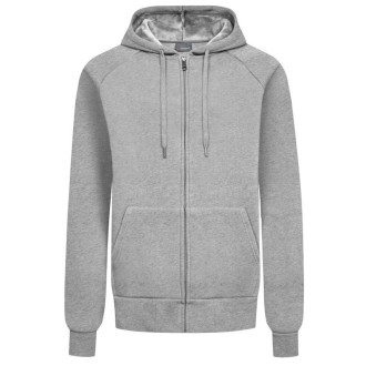 Kapuzen Sweatjacke "Heavy" | bis 5XL, Farben: heather grey