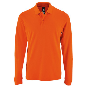 Langarm-Polo Perfect Men, 100% Baumwolle | bis 3XL, Farben: orange