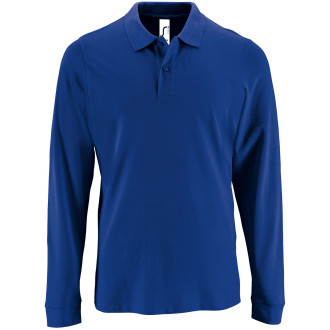 Langarm-Polo Perfect Men, 100% Baumwolle | bis 3XL, Farben: royal