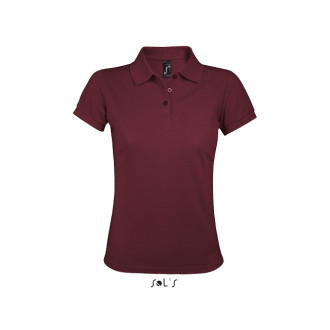 Damen Polo Prime - Mischgewebe | bis 3XL, Farben: burgundy