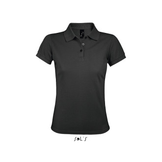 Damen-Polo Prime | Mischgewebe bis 3XL, Farben: dark grey