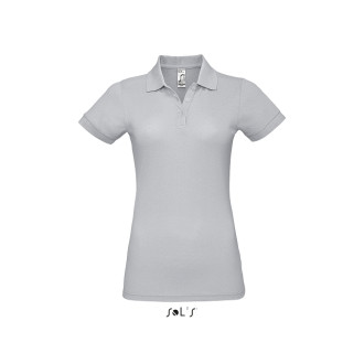 Damen Polo Prime - Mischgewebe | bis 3XL, Farben: pure grey