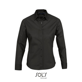 EDEN Damen Stretch-Bluse 1/1-Arm, Farben: black