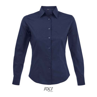 EDEN Damen Stretch-Bluse 1/1-Arm, Farben: dark blue