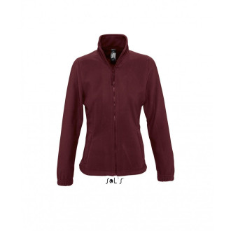 Women´s Fleecejacke North | Grössen S - XXL, Farben: burgundy