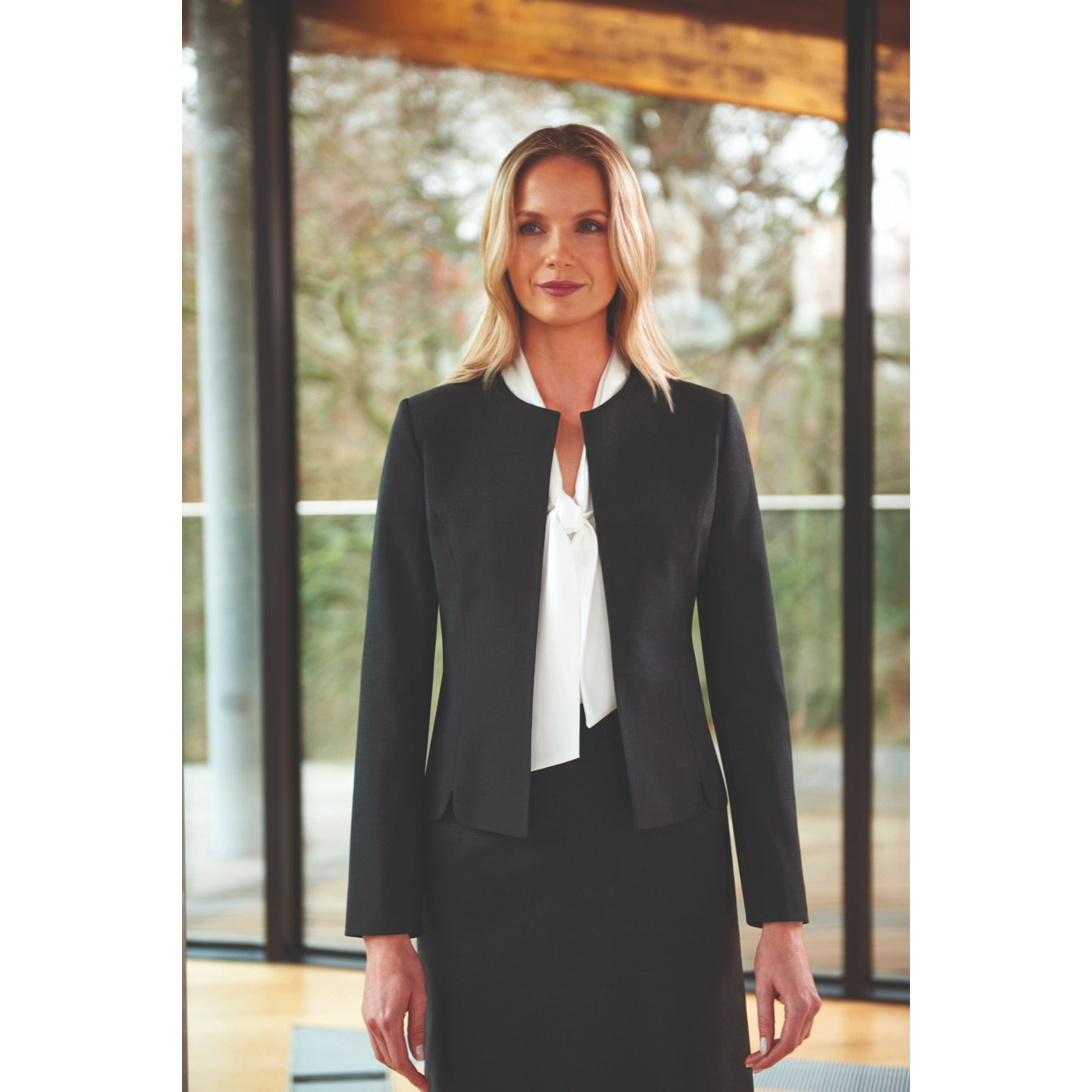 Schleifen-Bluse FLAVIA | 1/2-Arm