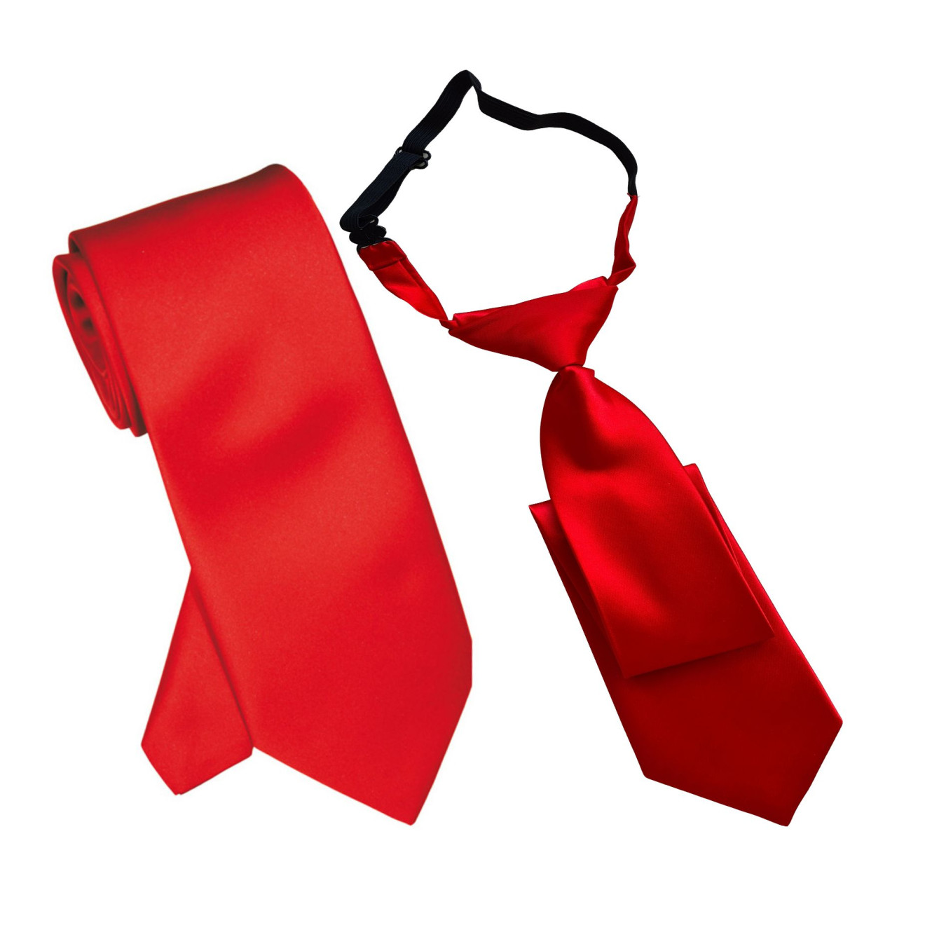 Krawatte: Langbinder oder Regattes | rot