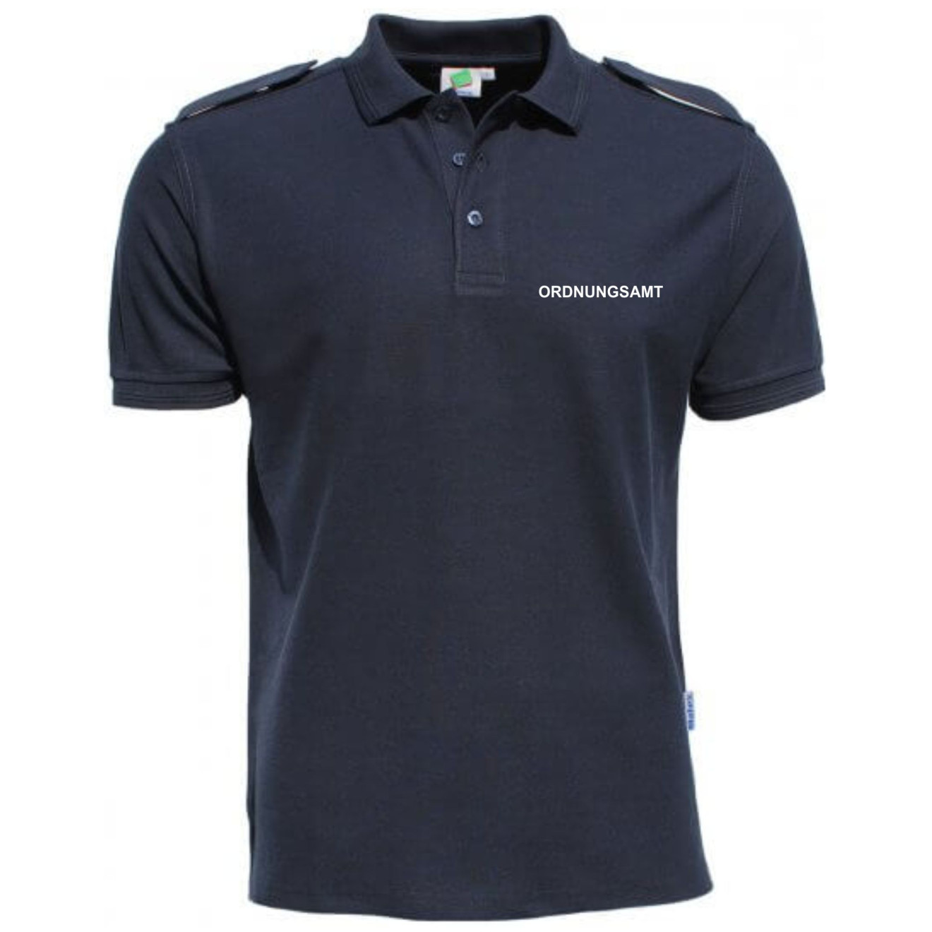 Dienst-Poloshirt mit Schulterklappen - Mischgewebe | bis 6XL