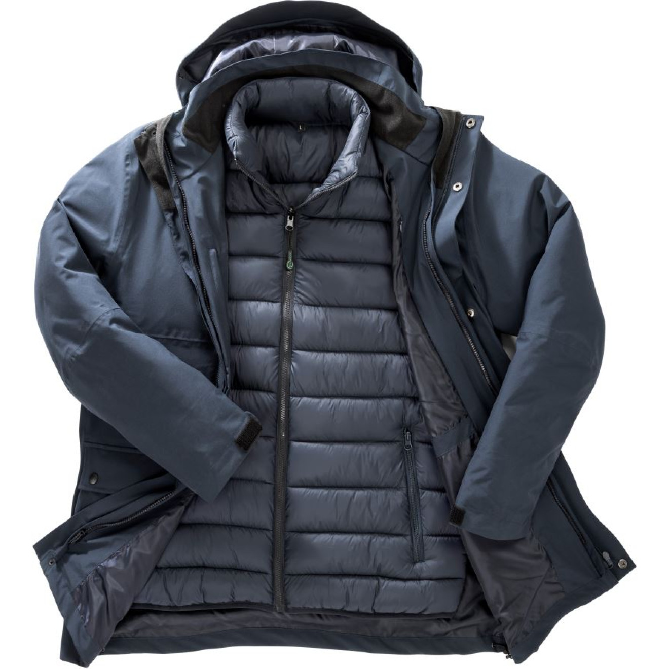 Wattierte 3-in-1 Ripstop Jacke | bis 4XL