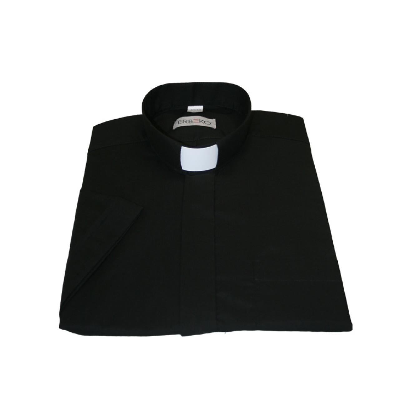 Collarhemd 1/2-Arm, schwarz