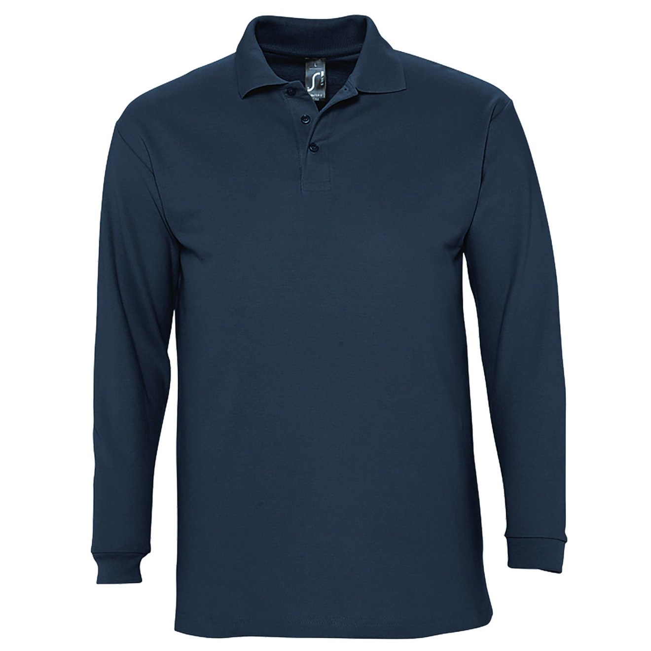 Langarm-Polo, 100% Baumwolle | bis 2XL