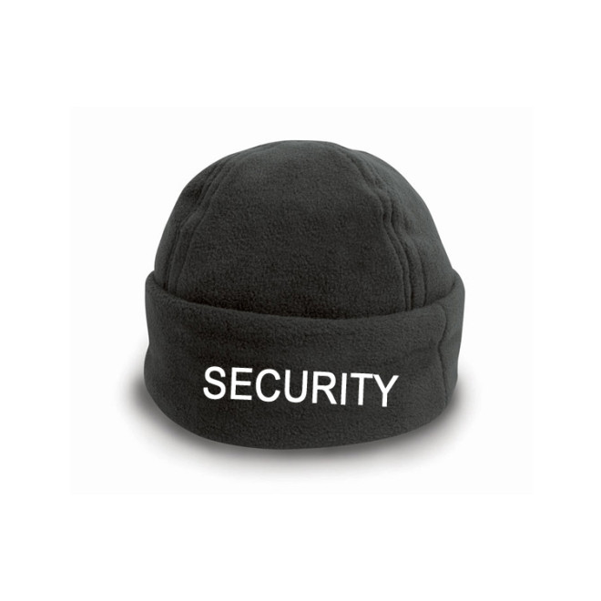 SECURITY Fleecemütze mit Einstickung