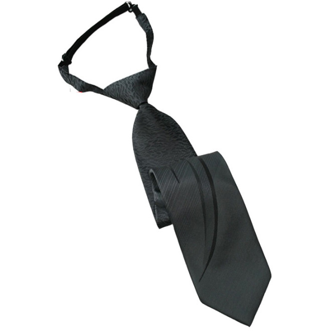 Bestatterkrawatte (Regattes) Motiv HALM | grau