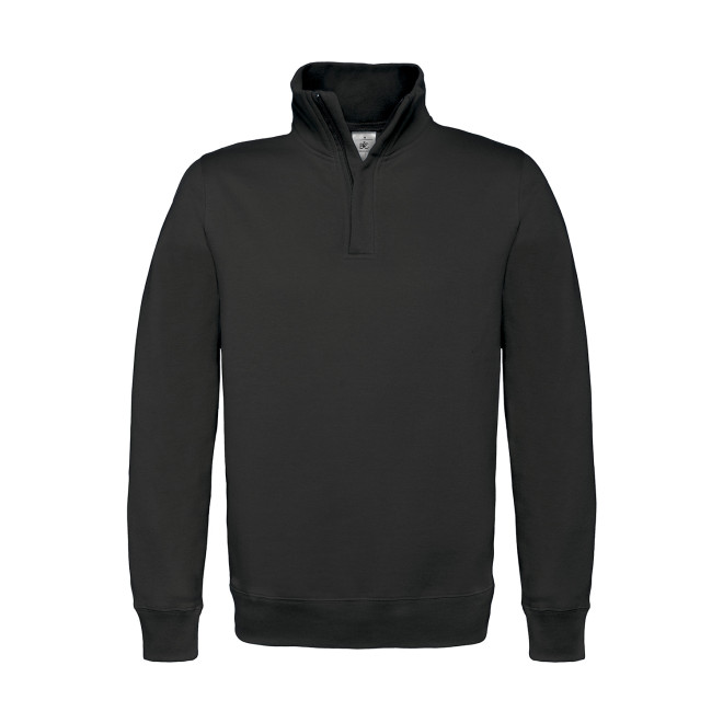 1/4 Zip-Sweatshirt - Mischgewebe | bis 3XL