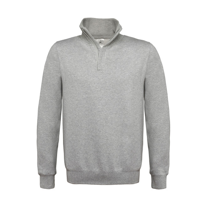 1/4 Zip-Sweatshirt - Mischgewebe | bis 3XL