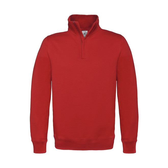 1/4 Zip-Sweatshirt - Mischgewebe | bis 3XL