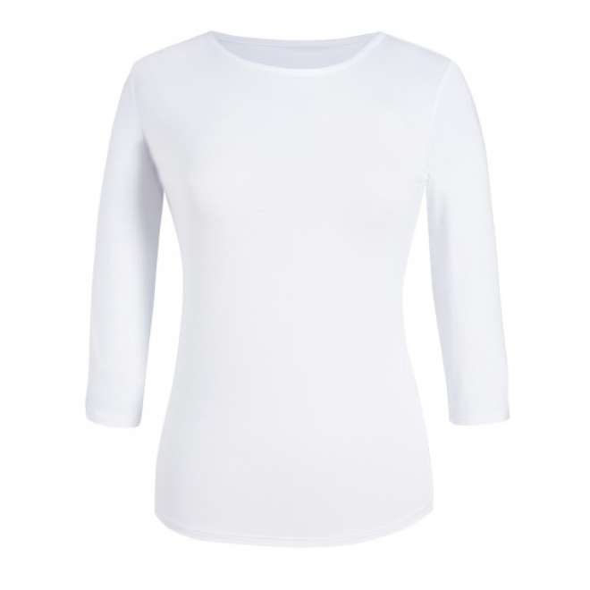 Viskose-Stretch-Shirt 3/4 - MIRA