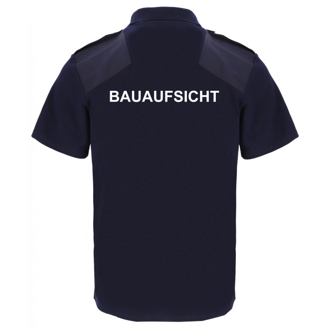 SECURITY-Polo mit Schulterklappen, Brusttasche & Besatz | bis 6XL