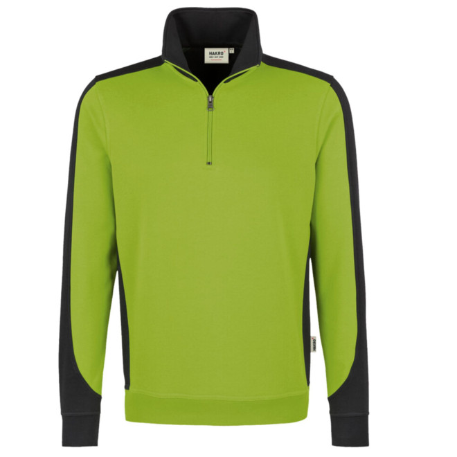 Zip-Sweatshirt Contrast Performance | bis 6XL