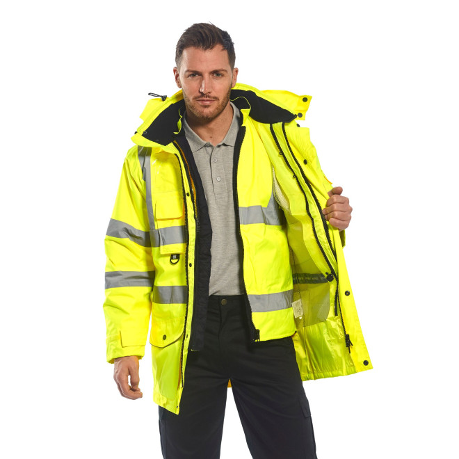 Warnschutz Multifunktions Langjacke 7-in-1