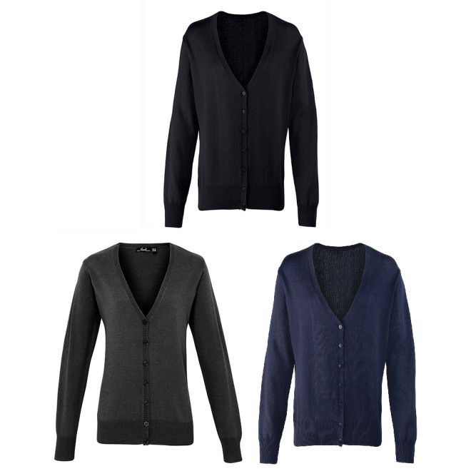 Damen Cardigan mit Knöpfen | bis 5XL