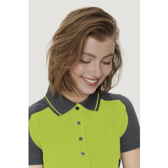 Damen-Polo Contrast Performance | bis 6XL