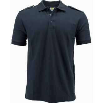 Poloshirt mit Schulterklappen - Mischgewebe | bis 6XL