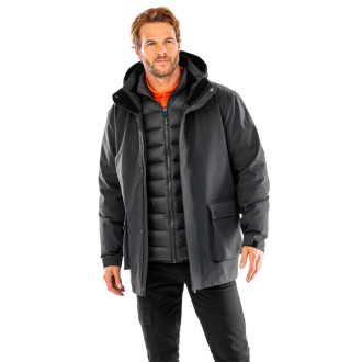 Wattierte 3-in-1 Ripstop Jacke | bis 4XL
