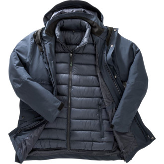 Wattierte 3-in-1 Ripstop Jacke | bis 4XL
