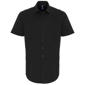 Popelin-Stretch Hemd 1/2-Arm | bis 4XL