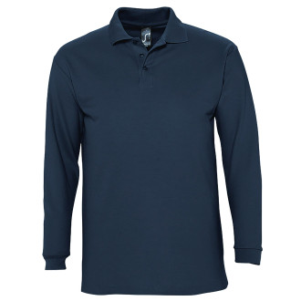 Langarm-Polo, 100% Baumwolle | bis 2XL