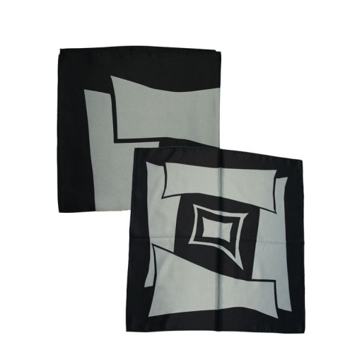 Damentuch | schwarz-silber