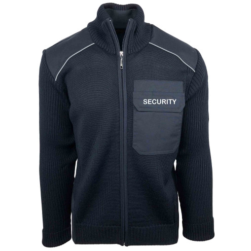 Security Dienst-Strickjacke | bis 5XL