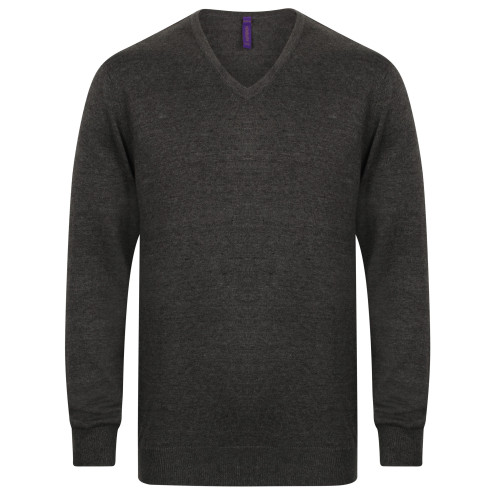 Herren V-Kragen Feinstrickpullover HENBURY | bis 4XL