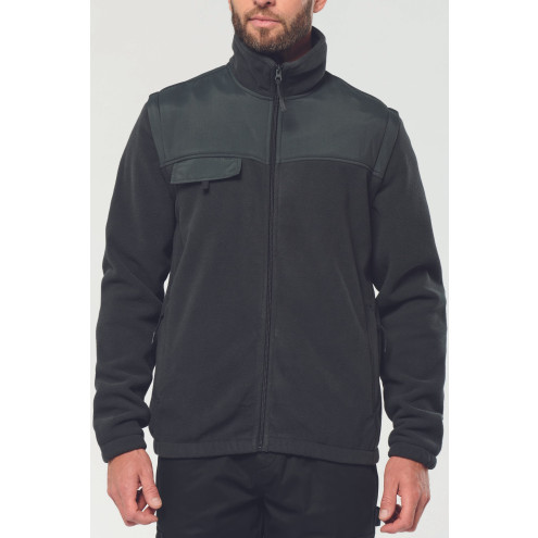 Fleecejacke 2 in 1 mit abnehmbaren Ärmeln | bis 4XL