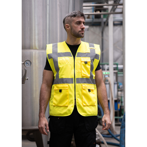 Gefütterte Warnweste Wismar | bis 7XL